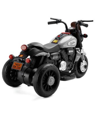 Dual 6V Kids Ride-On Motorcycle, 3-Wheel Toy with Forward/Reverse & Sounds for Ages 1-5