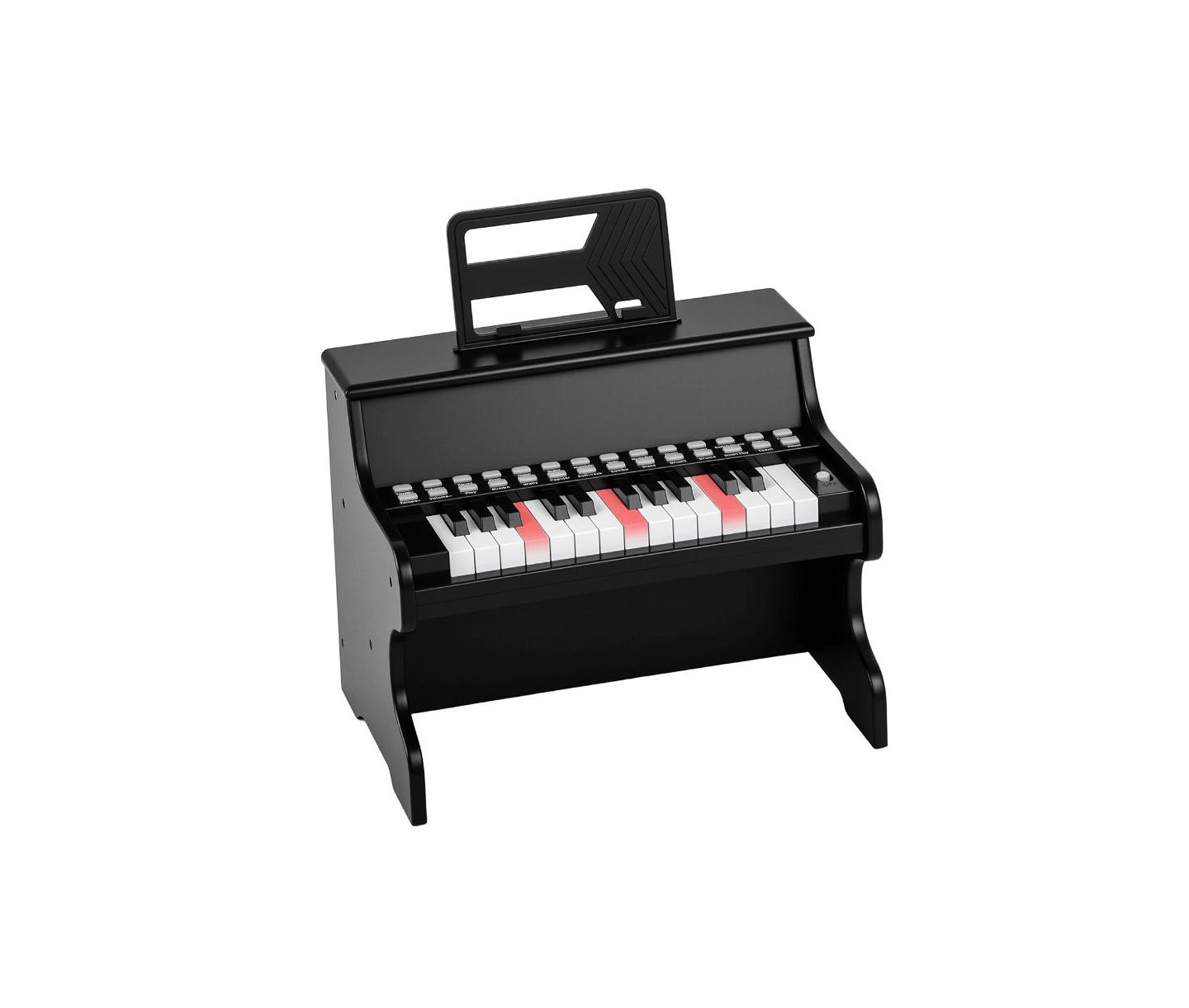 Детская игрушка Slickblue Adjustable-Speed 25-Key Interactive Teaching Piano Keyboard, Ages 3+, цвет: Чёрный — фото 1