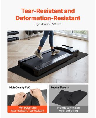 SUGFIT Walking Pad Treadmill Mat 24"x68" PVC Floor Protector for Home Gym