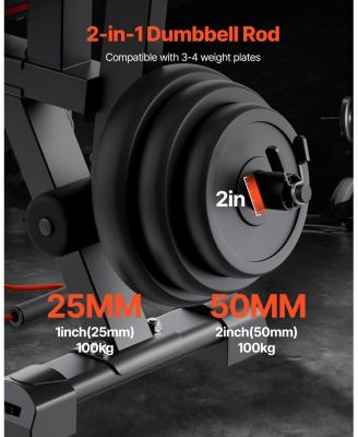 SUGFIT Adjustable Weight Bench 800 LB Capacity with Leg Extension and Preacher Pad