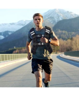 SUGFIT Weighted Vest 20 LB Adjustable Fitness Vest with Reflective Strips