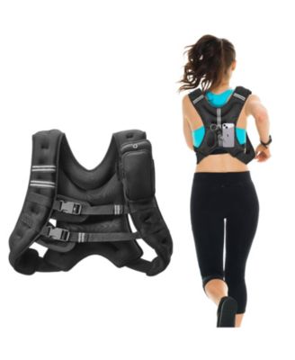 SUGFIT Weighted Vest 20 LB Adjustable Fitness Vest with Reflective Strips