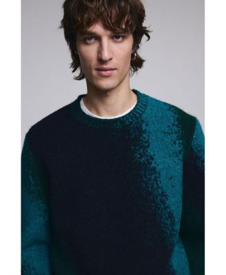 Men's Jacquard splatter sweater