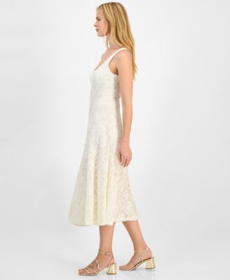 Juniors' Lace Midi Dress