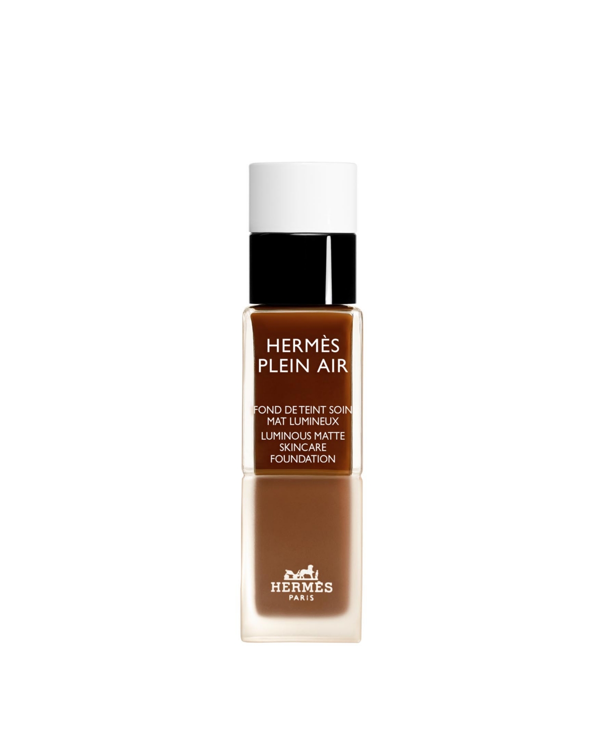 HERMES Plein Air Luminous Matte Foundation, 1.11 oz. - 93W Havane is a deep mahogany brown