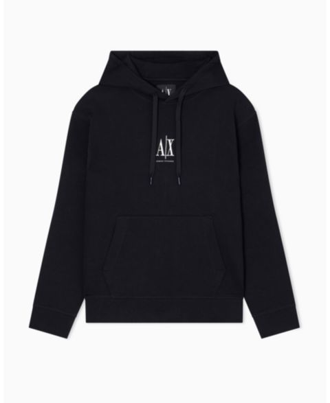 Мужское худи A|X Armani Exchange Icon Pullover, цвет: Чёрный