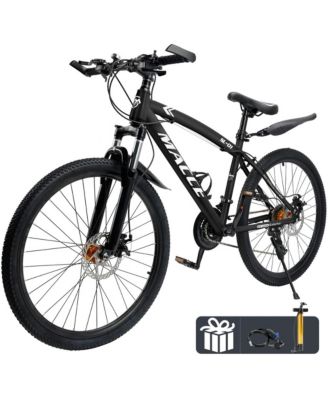 26-Inch 27-Speed Mountain Bike with Lock-Out Fork & Dual Disc Brakes for Versatile Riding