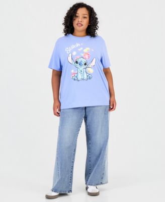 Trendy Plus Size Stitch Short-Sleeve T-Shirt