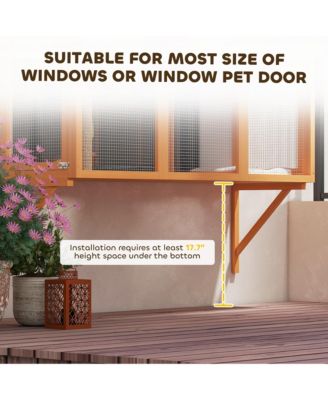 Catio Outdoor, Window Catio for 2-3 Cats, for Playing Sunbathing