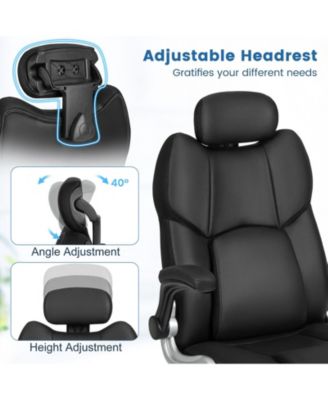 Kneading Massage Office Chair with Adjustable Headrest