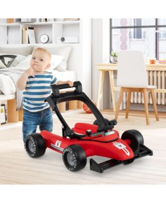 Toddler 4-in-1 Push Walker Activity Center Height Adjustable with Music