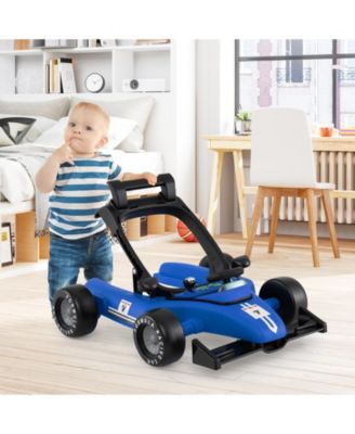 Toddler 4-in-1 Push Walker Activity Center Height Adjustable with Music