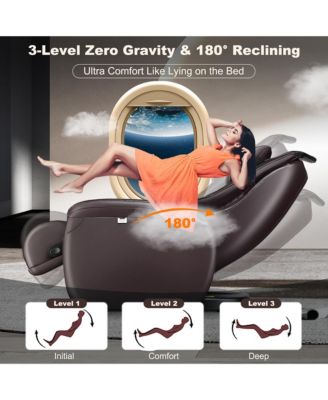 Massage Chair Full Body SL Track Zero Gravity with  Pillow Reversible Footrest Heat