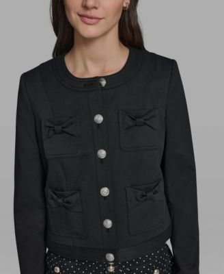 Petite Bow Pocket Jacket