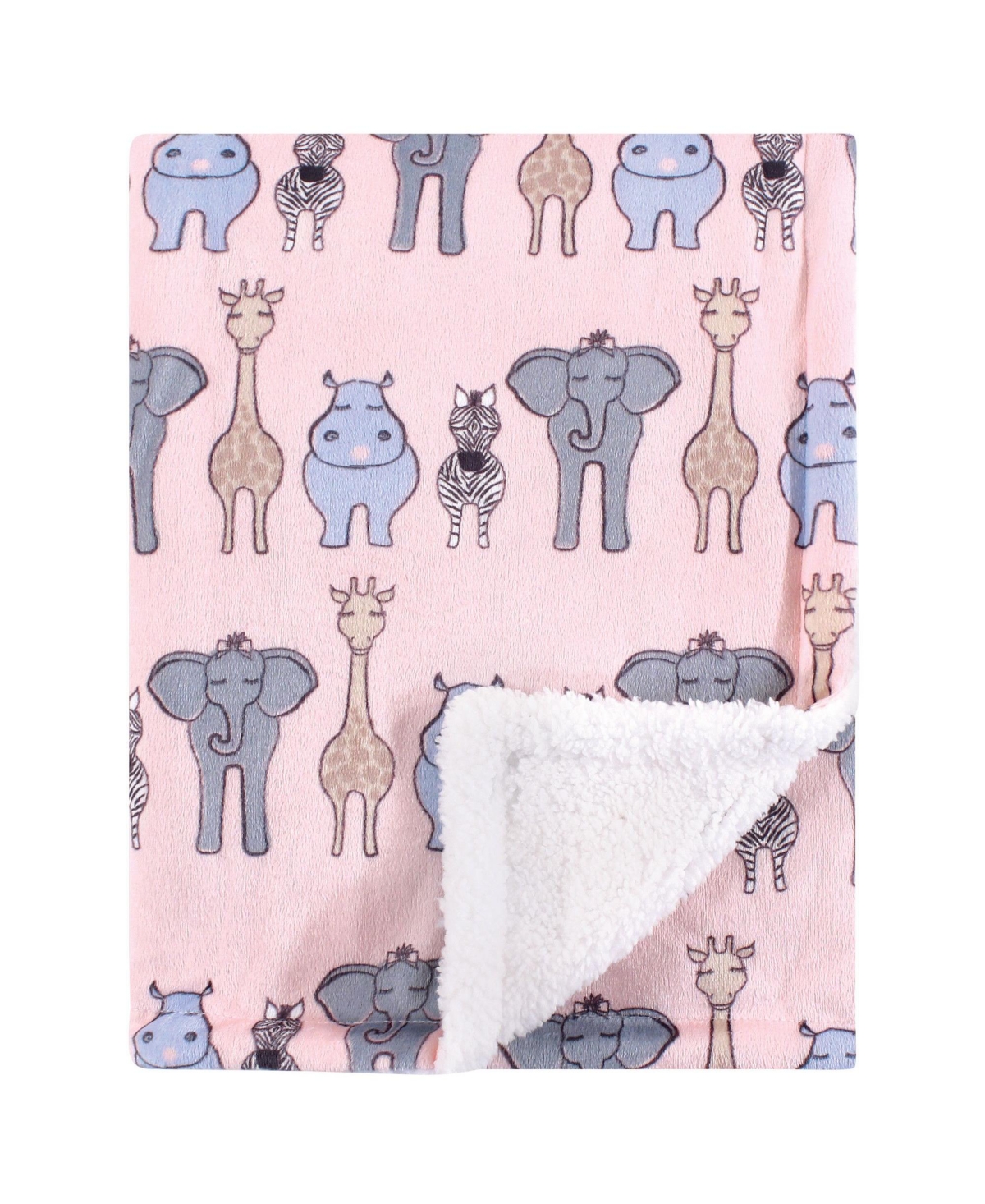 Hudson Baby Plush Mink and Sherpa Blanket