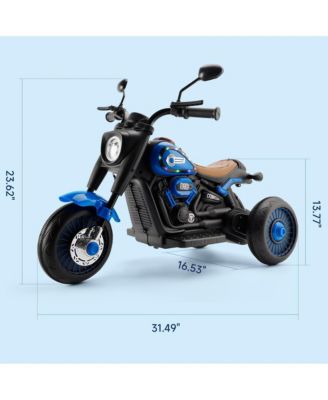 6V 3-Wheel Kids Motorcycle for Ages 1-3, Electric Toy with Light & Music