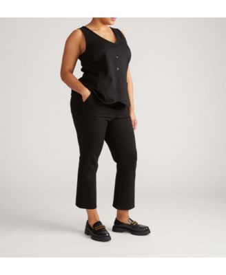 Plus Size Amaya Ponte Kick Flare Pants