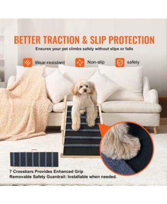 Adjustable Wooden Folding Pet Ramp, 47.2
