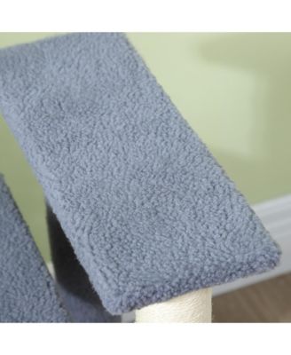 48.8" Modern Cat Tower with Sisal-Covered Scratching Posts and Top Perch