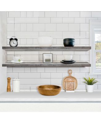 2-Pack 55" Wall Mounted Floating Shelves for Any Room