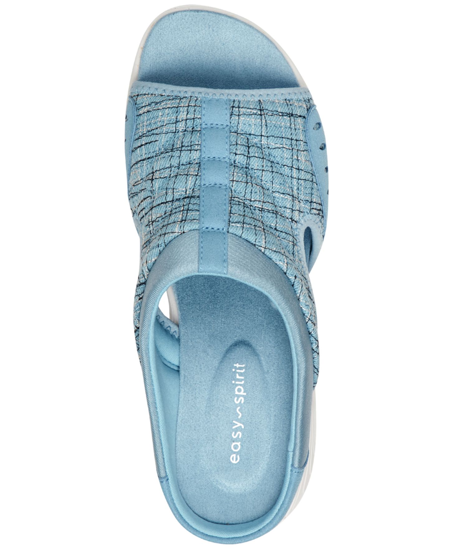 Женские сандалии Easy Spirit Traciee Lightweight Flat Easy-On, цвет: Светлый синий джинсовый — фото 4
