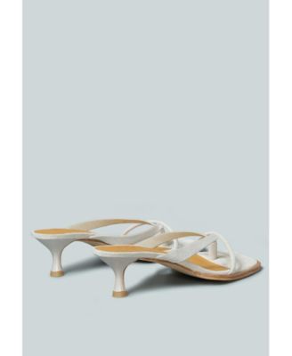 WINSLET Womens Heeled Thong Sandal