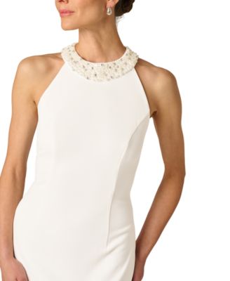 Women's Embellished Halter-Neck Gown