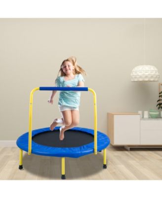 3FT Kids Trampoline Foldable Indoor Outdoor Mini Trampoline