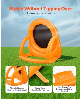 Inflatable Soccer Dart Board Giant 6-Foot Target with Balls and Pump