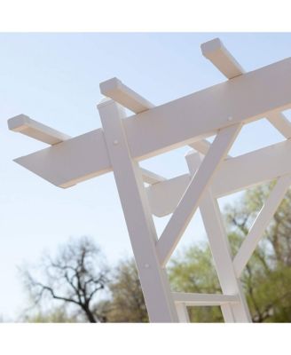 Dura-Trel Wellington Arbor 72" x 85" Outdoor Garden Arch Lattice Trellis