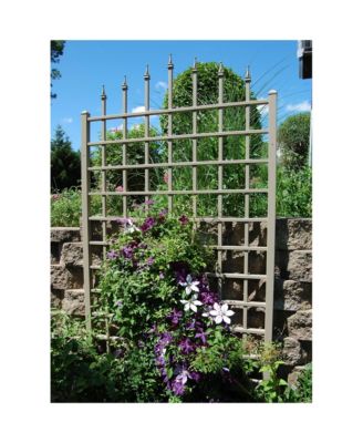 Dura-Trel Winchester 57 x 95 Inch PVC Vinyl Outdoor Garden Patio Trellis, Mocha