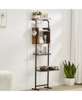 Elevated Pet Feeding Station with Storage Shelves