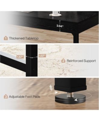 55" Industrial Executive Desk, Rustic Simple Computer Laptop Desk, Study Writing Table Business Workstation