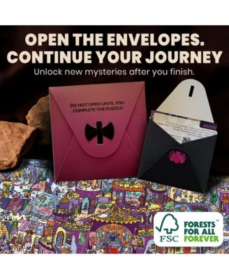 1000 Piece Puzzle for Adults with 223 Hidden Secrets & Audio Story – Blush Lotus Kingdom