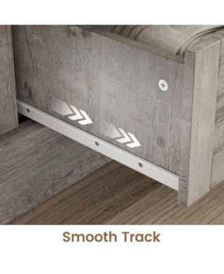 TV Stands for Bedroom, Farmhouse Entertainment Center with Sliding Barn Doors