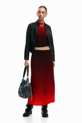 Women's Gradient texture blouse