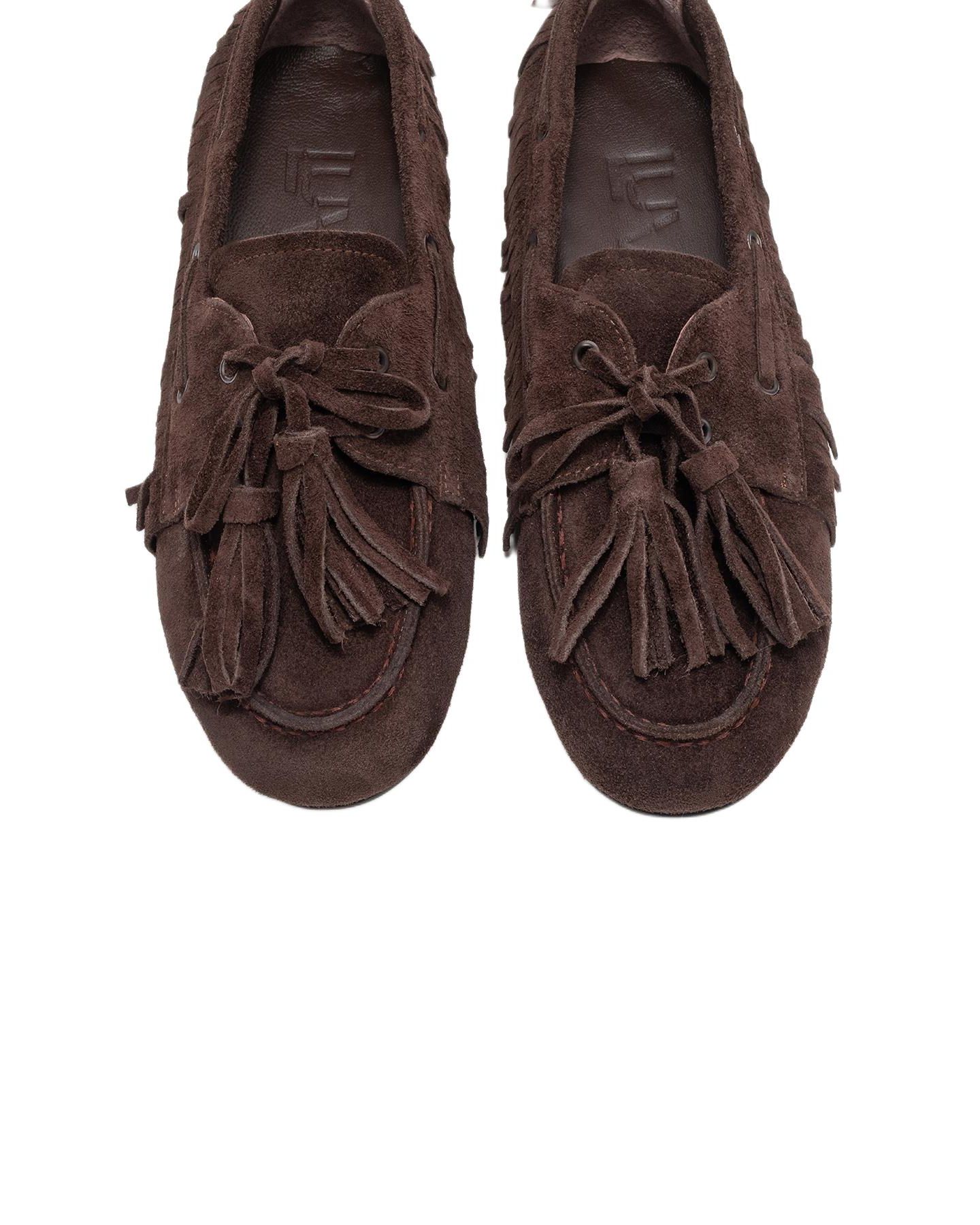 Женские туфли Forever & Always Shoes Fenora Leather Tassel Loafer, цвет: Коричневый замшевый кожаный — фото 3