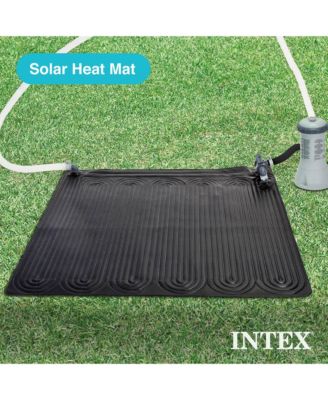 Solar Water Heater Mat for 8,000 Gallon Above Ground Swimming Pool, Black
