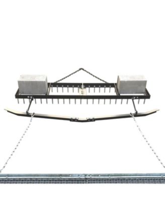 6' Spike Drag with Surface Leveling Bar and Drag Mat for ATV/UTVs