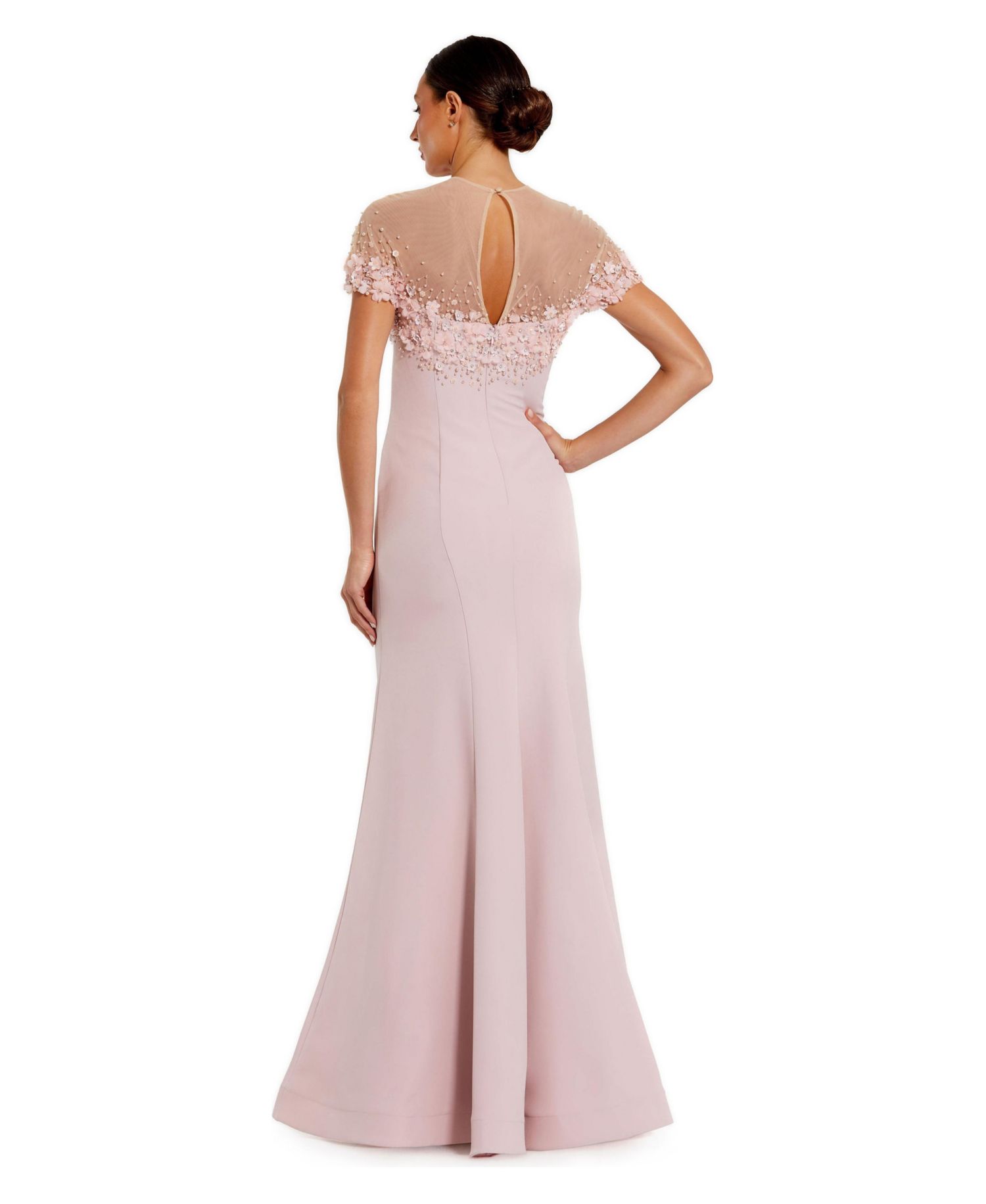 Women's Mermaid Crepe Gown
