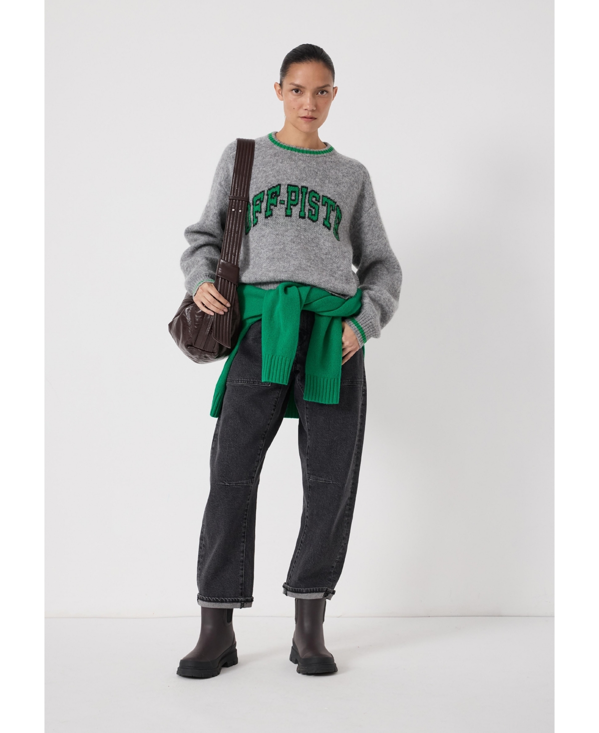 Hush Women's Ellis Wool Blend Off-Piste Motif Sweater