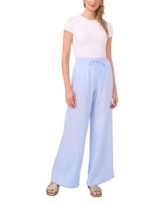 Women's Wide Leg with Drawcord Casual Pants