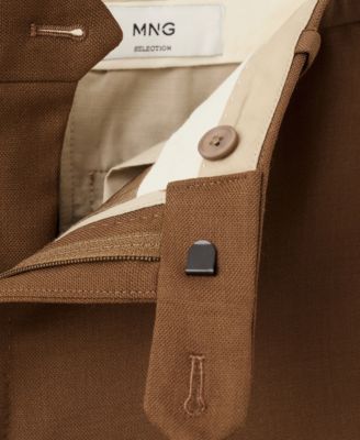 Men's Italian Wool Flannel Suit Pants