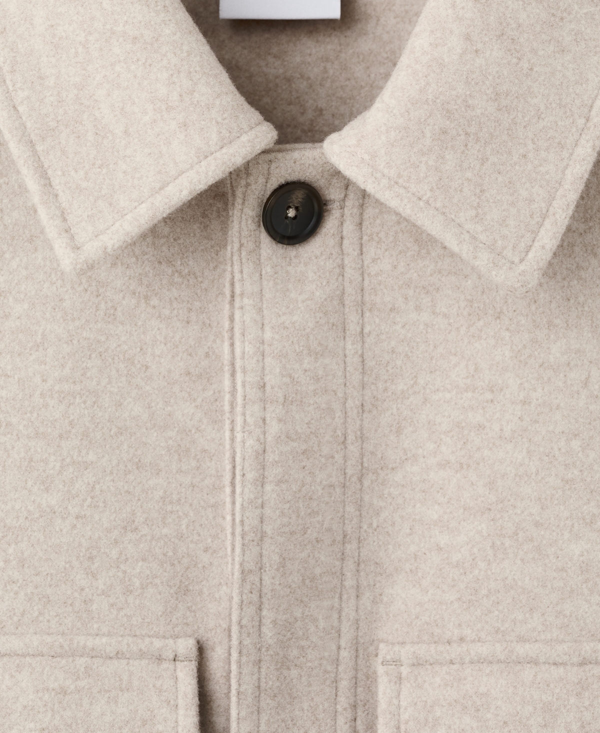 Mango Men's Pockets Flannel Overshirt