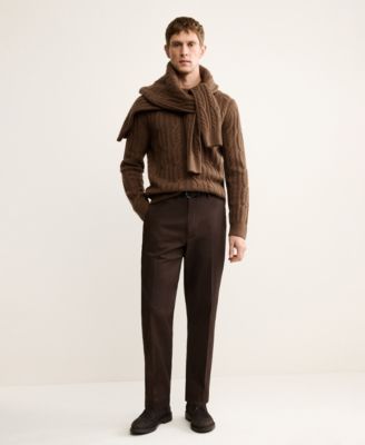 Men's Wool Braided Sweater