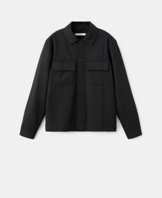 Men's Pockets Flannel Overshirt