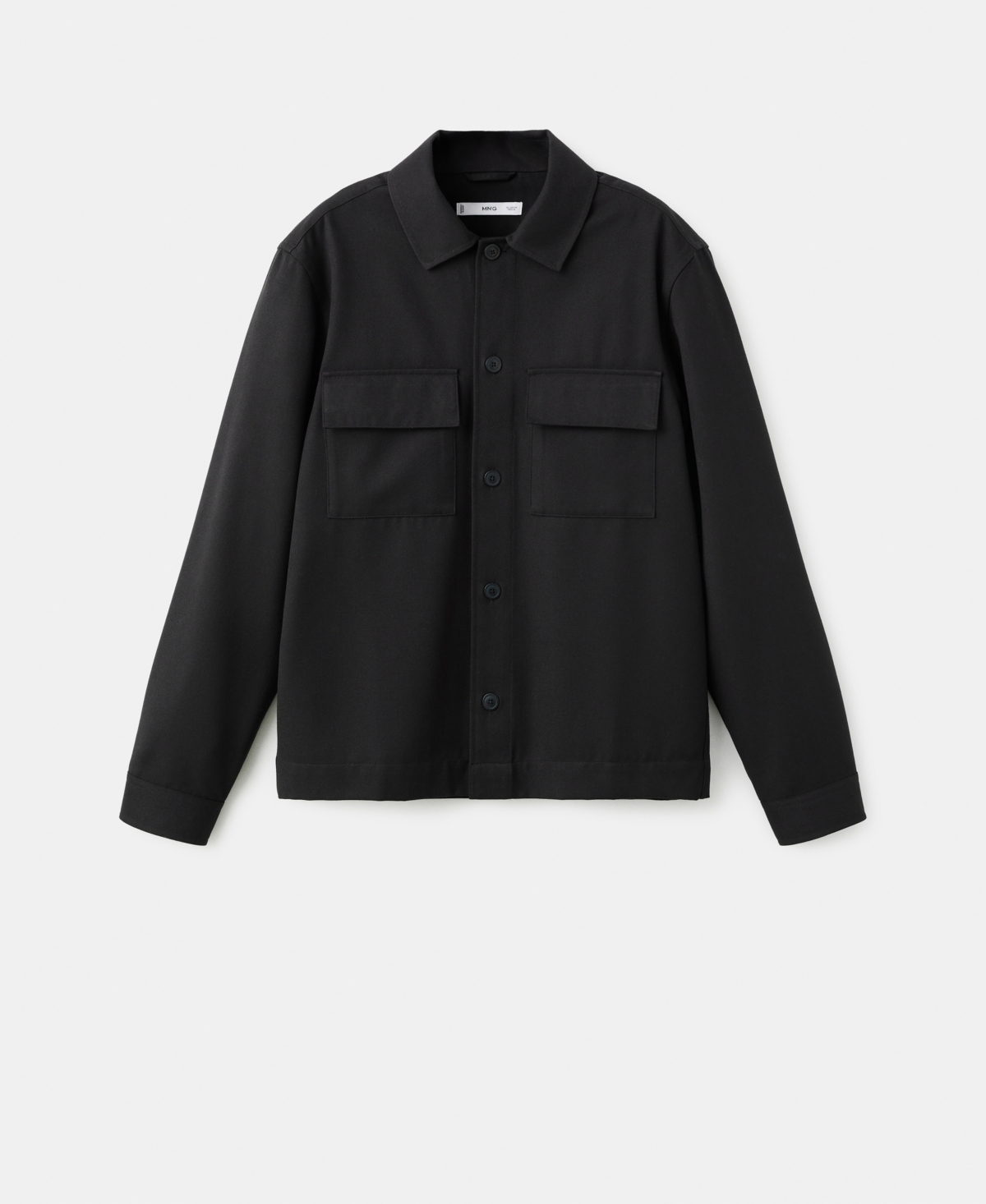 Mango Men's Pockets Flannel Overshirt