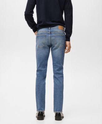 Men's Jan Slim-Fit Faded Dark-Wash Jeans