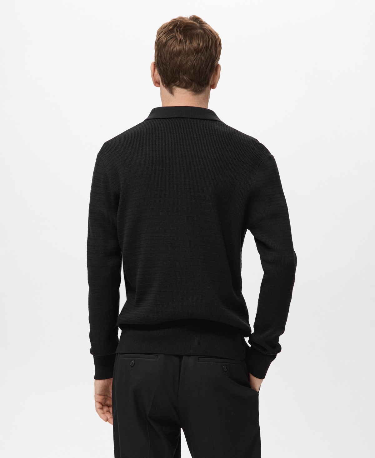 Mango Men's Cotton Lyocell Polo Shirt