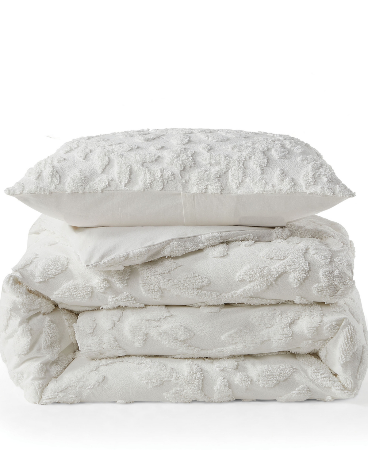 Peri Home Chenille Laurel 2-pc. Comforter Set, Twin In White